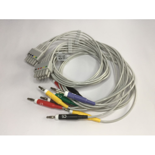 Mortara EKG Compatible 15 Pin 10 Leads - Banana - Medical Cable Source
